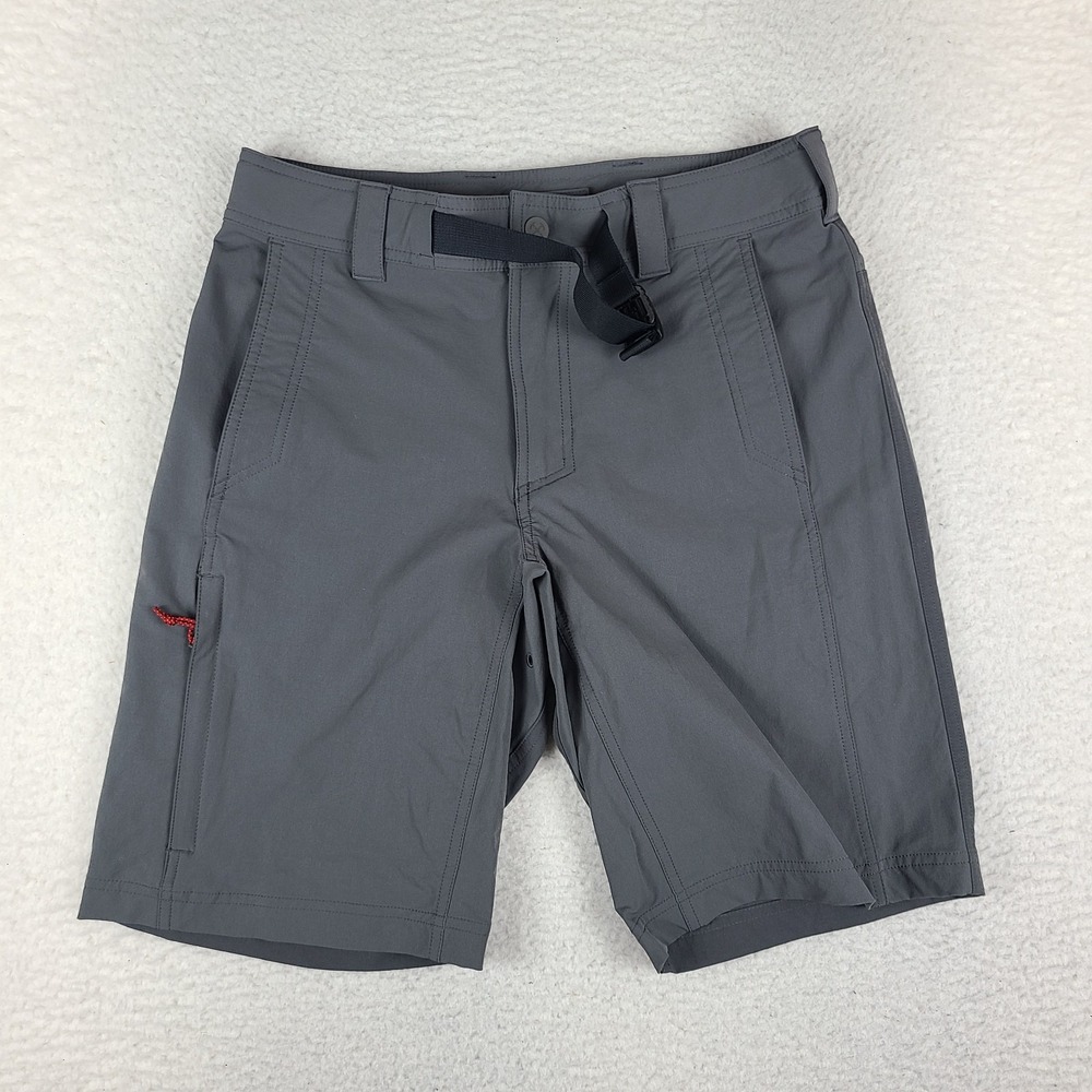 REI COOP Shorts Mens 32 Dark Gray 11" Inseam Hybrid Chino Sahara Path Nylon